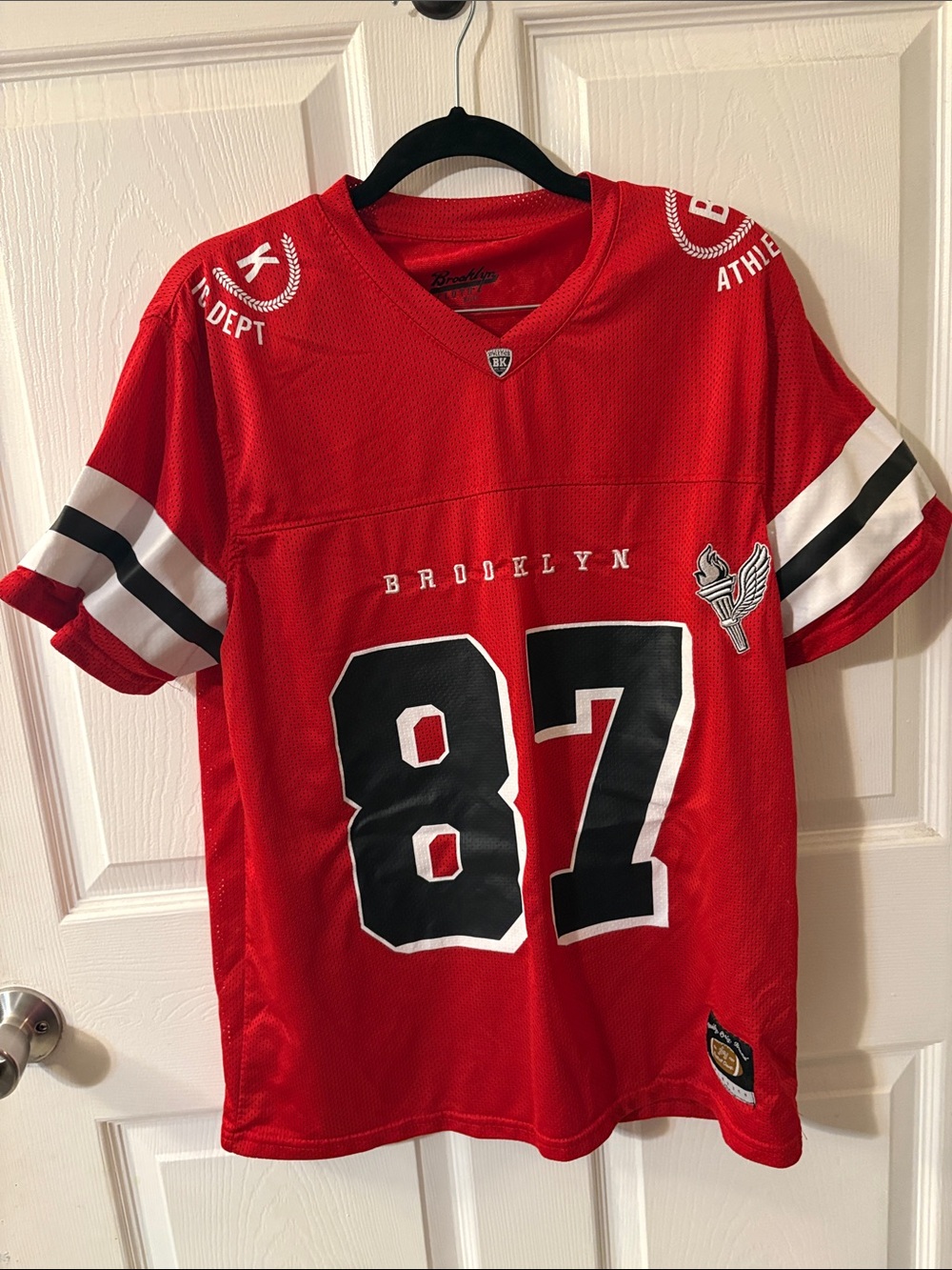 Brooklyn Cloth Red & Black Athletic Jersey - 87